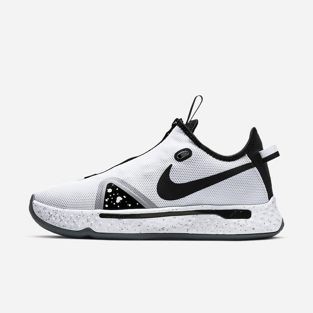 Chaussure De Basket Nike PG 4 Blanche 0625-987 White/Pure Platinum/Black Femme | KZB-37769039